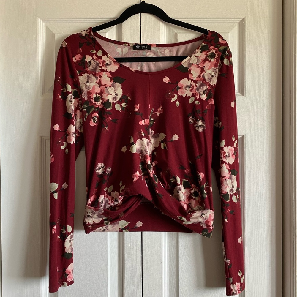 Eclipse floral long sleeve shirt